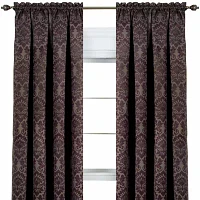 Sutton Rod Pocket Blackout Single Curtain Panel