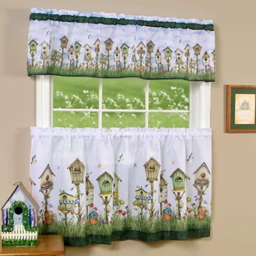 Rod Pocket Kitchen Curtain Window Set