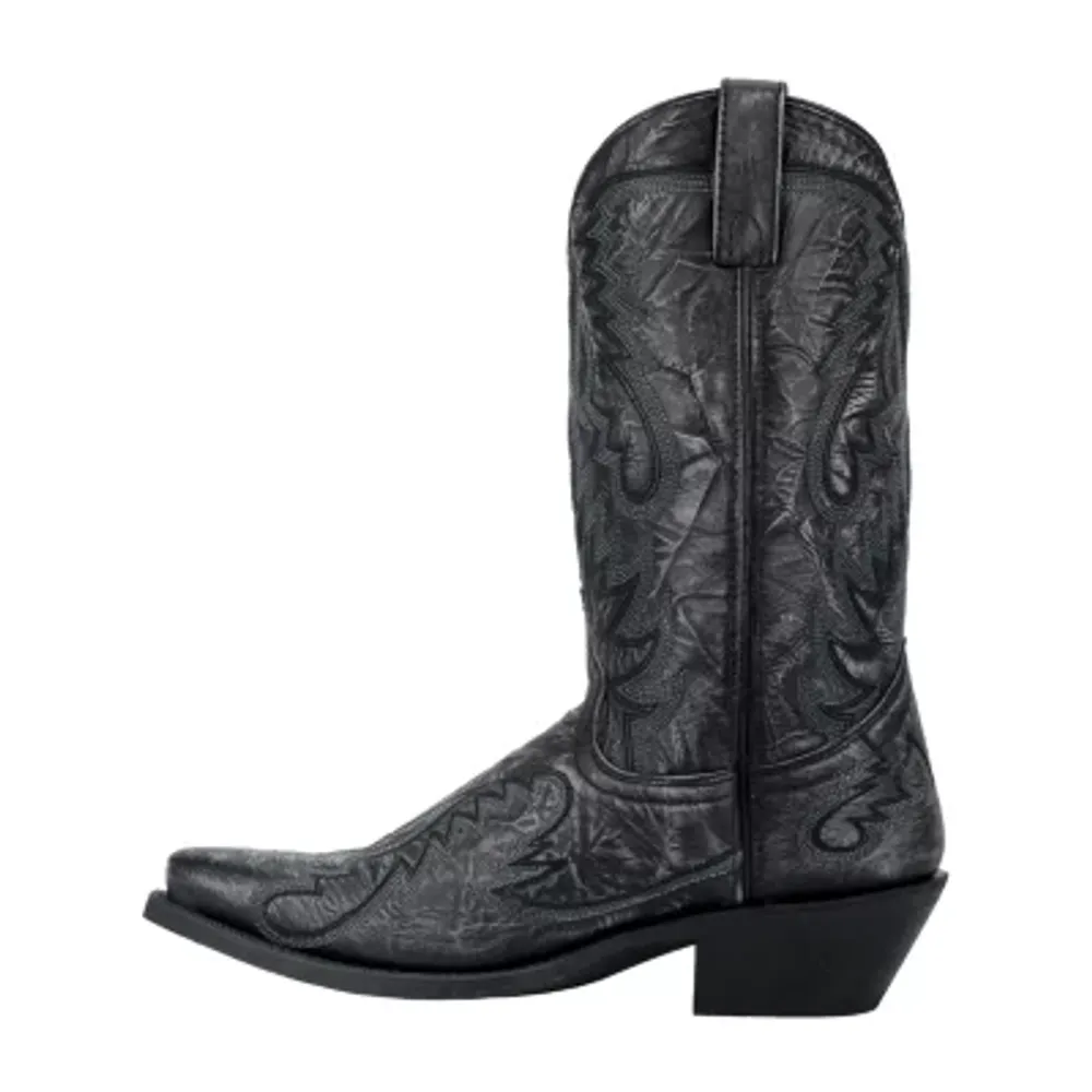 Laredo Mens Garrett Block Heel Cowboy Boots