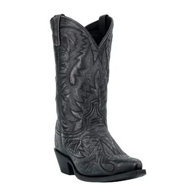 Laredo Mens Garrett Block Heel Cowboy Boots