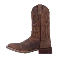 Laredo Mens Durant Block Heel Cowboy Boots Wide Width