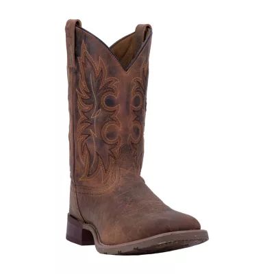 Laredo Mens Durant Block Heel Cowboy Boots Wide Width