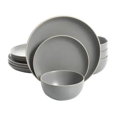 Gibson Rockaway 12-pc. Stoneware Dinnerware Set