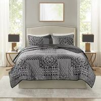 Madison Park Paxton Jacquard 3-pc. Reversible Coverlet Set