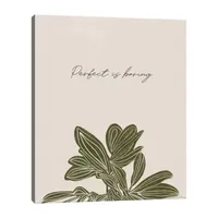 Lumaprints Perfect Is Boring Canvas Art