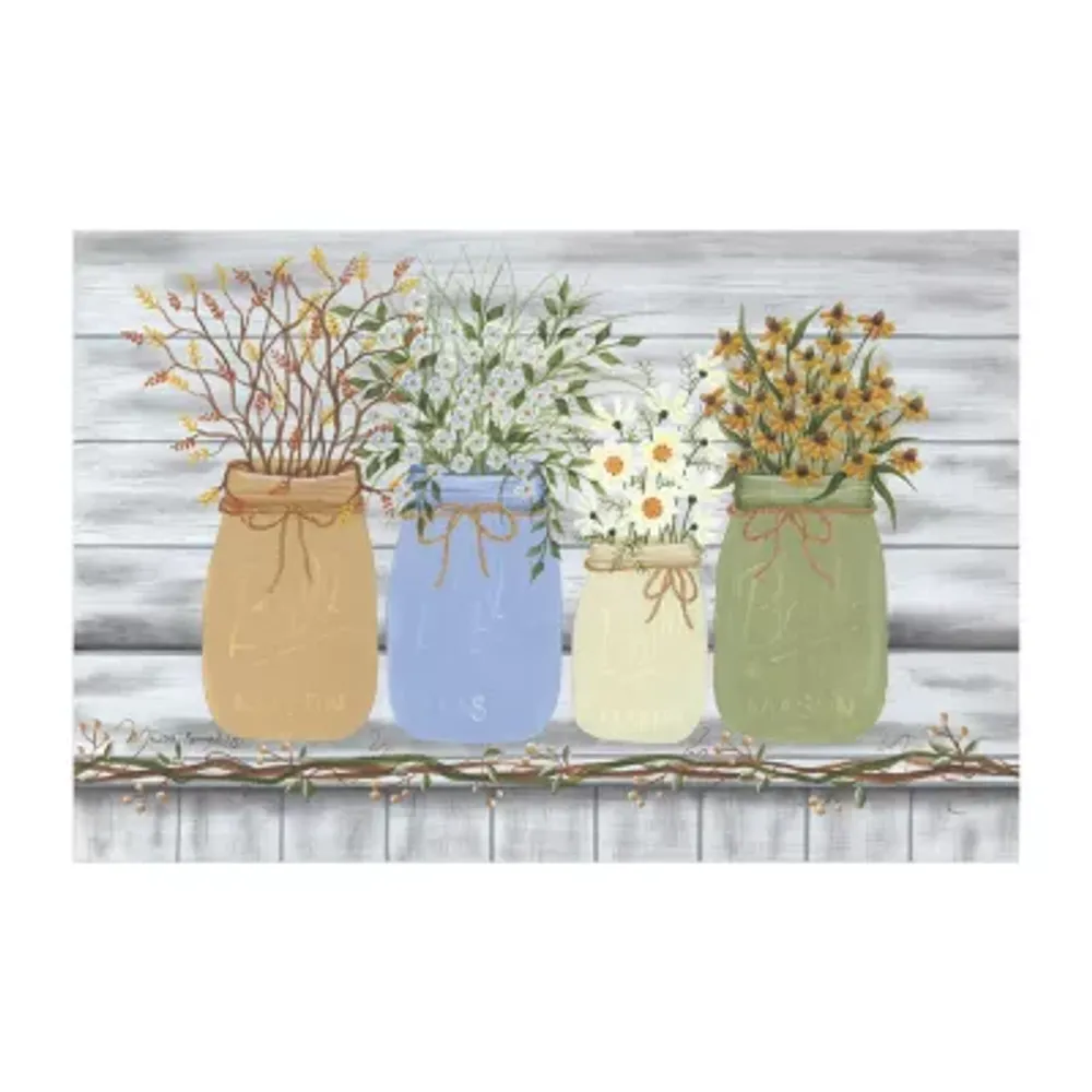 Lumaprints Country Flowers Canvas Art