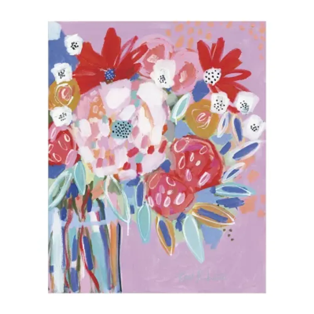 Asstd National Brand Tell Me A Story With Flowers Canvas