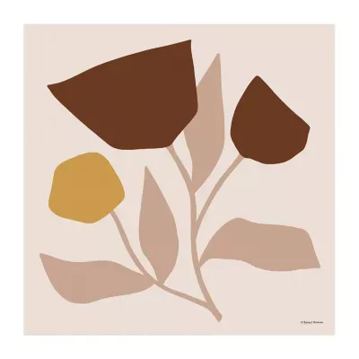 Lumaprints Modern Graphic Floral Stem Canvas Art