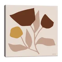 Lumaprints Modern Graphic Floral Stem Canvas Art