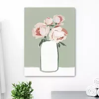 Lumaprints Blushing Florals Contemporary Canvas Art