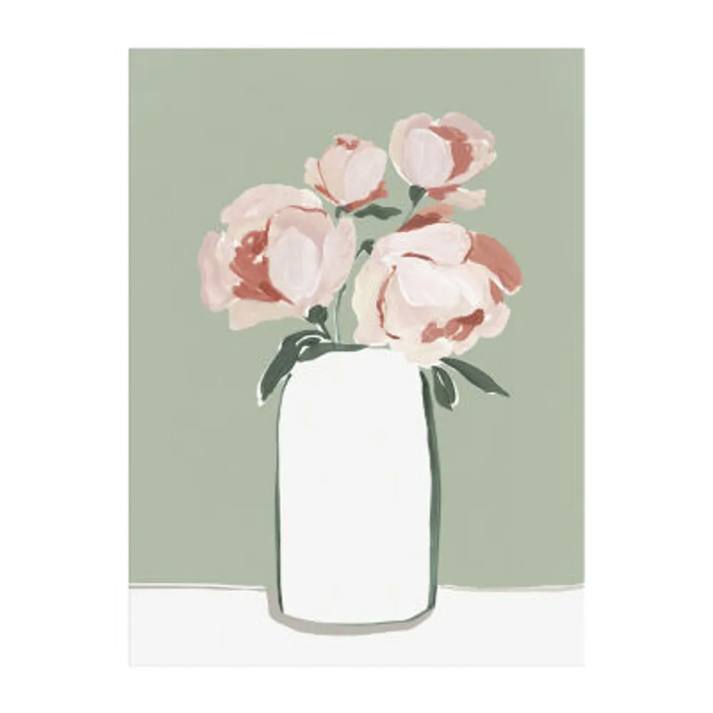 Lumaprints Blushing Florals Contemporary Canvas Art