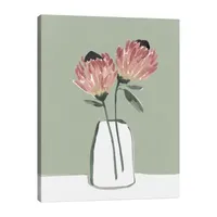 Lumaprints Blushing Protea Canvas Art