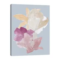 Lumaprints Blue Floral Block Ii Modern Canvas Art