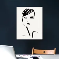 Lumaprints Brush Portrait Iv Canvas Art