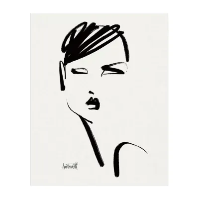 Lumaprints Brush Portrait Iv Canvas Art