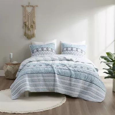 Madison Park Ellis 3-pc. Reversible Coverlet Set