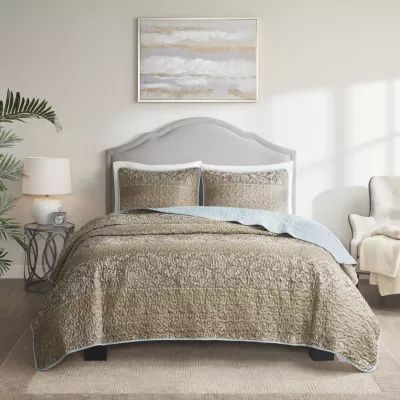 Madison Park Laura 3-pc. Reversible Coverlet Set