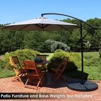 Sunnydaze® 9-Foot Offset Patio Umbrella With Crank Lift