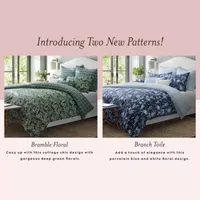 Laura Ashley Bramble Floral 7-pc. Midweight Comforter Set