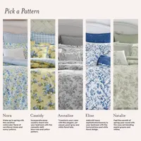 Laura Ashley Bramble Floral 7-pc. Midweight Comforter Set