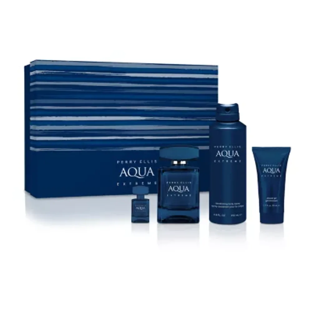 Perry Ellis Aqua Extreme Eau De Toilette 4-Pc Gift Set ($107 Value