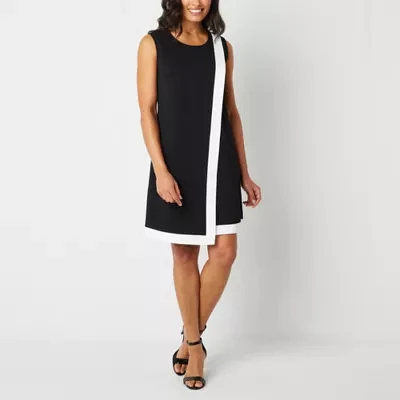 Studio 1 Womens Sleeveless Shift Dress