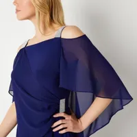 MSK 3/4 Sleeve Cold-Shoulder Embellished Sheath Dress