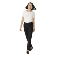 Liz Claiborne-Petite Womens Mid Rise Straight Pull-On Pants