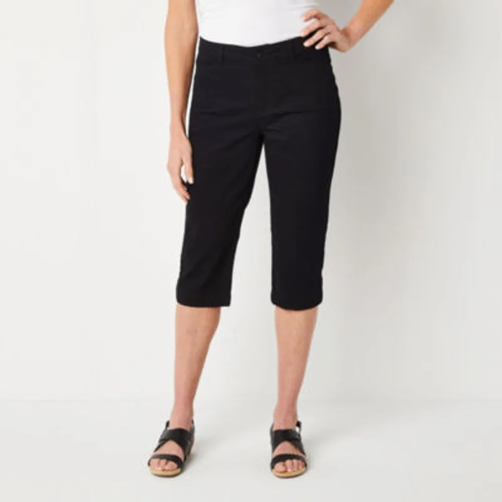 St. John's Bay Secretly Slender Womens Mid Rise Capri Pants
