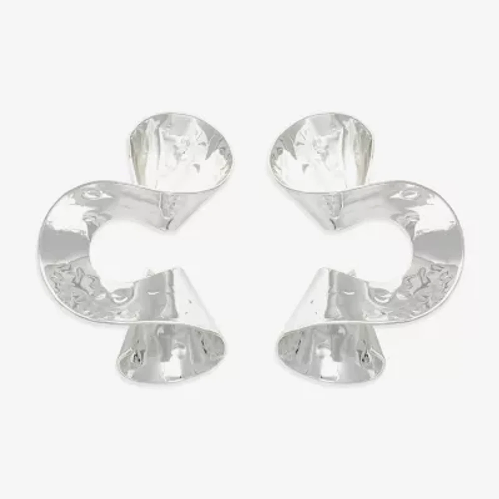 Bijoux Bar Silver Tone Drop Earrings