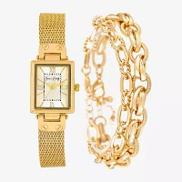 Womens Gold Tone Bracelet Watch A1955g-22-A27