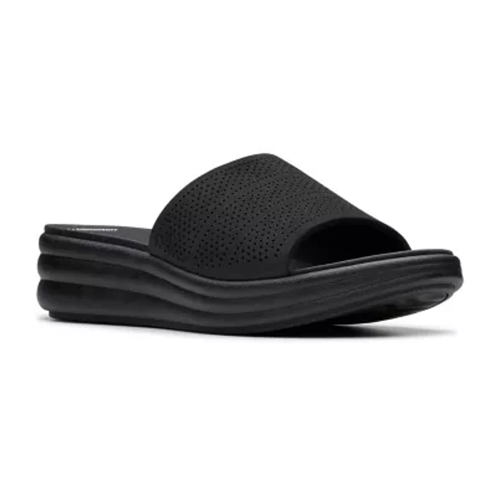 Clarks Womens Drift Twist Slide Sandals