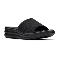 Clarks Womens Drift Twist Slide Sandals