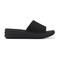 Clarks Womens Drift Twist Slide Sandals