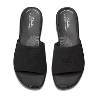 Clarks Womens Drift Twist Slide Sandals