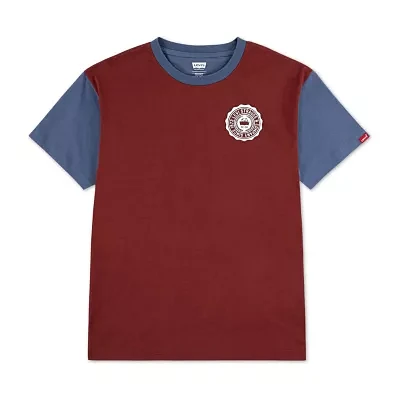 Levi's Big Boys Crew Neck Short Sleeve Graphic T-Shirt