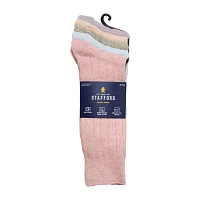 Stafford Casual Dress Cotton 5 Pair Crew Socks Mens