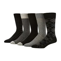 Stafford Casual Dress 5 Pair Crew Socks Mens