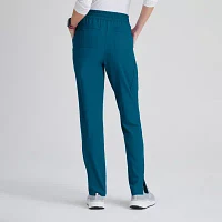 Skechers Skp623 Gamma 6-Pocket Mid-Rise Tapered Leg Womens Petite Tag Free Stretch Fabric Moisture Wicking Scrub Pant