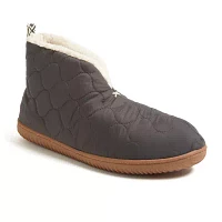 Dearfoams Warm Up Mens Bootie Slippers