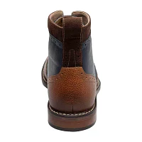 Stacy Adams Mens Finnegan Flat Heel Lace Up Boots