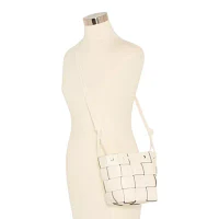 a.n.a Martine Woven Bucket Bag