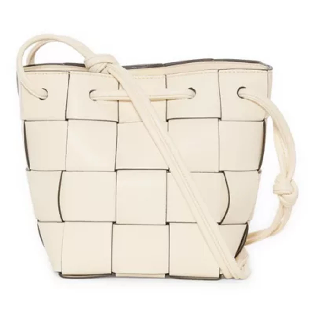 a.n.a Martine Woven Bucket Bag
