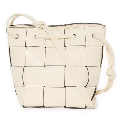 a.n.a Martine Woven Bucket Bag