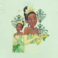 Juniors Disney Womens Crew Neck Short Sleeve Princess & The Frog Graphic T-Shirt