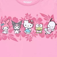 Juniors Womens Crew Neck Short Sleeve Hello Kitty Graphic T-Shirt
