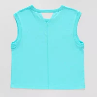 Xersion Little & Big Girls Crew Neck Short Sleeve Muscle T-Shirt