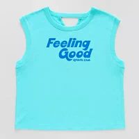 Xersion Little & Big Girls Crew Neck Short Sleeve Muscle T-Shirt