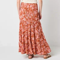 Arizona Womens Mid Rise Maxi Skirt - Juniors