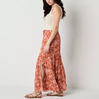Arizona Womens Mid Rise Maxi Skirt - Juniors